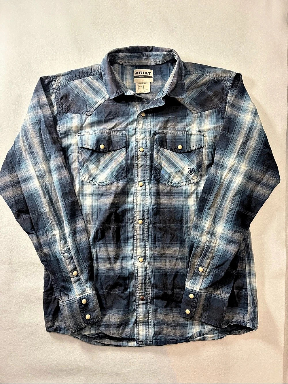 Ariat Men's Hunter Retro Fit Western Snap Shirt Hunter Plaid Snap Western Shirt